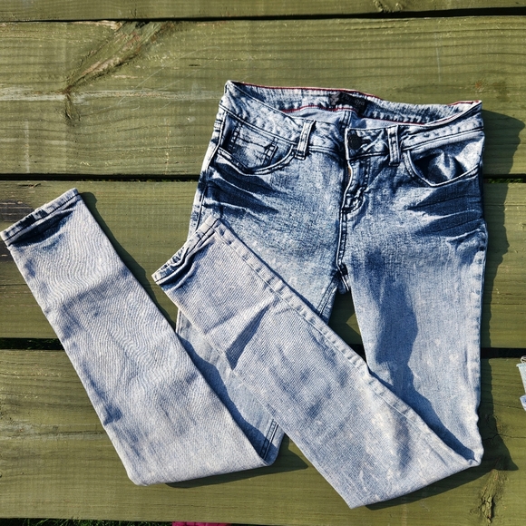 Kill City Jeans Womens 26 Original Cult Acid Wash Skinny  Light - Picture 1 of 2